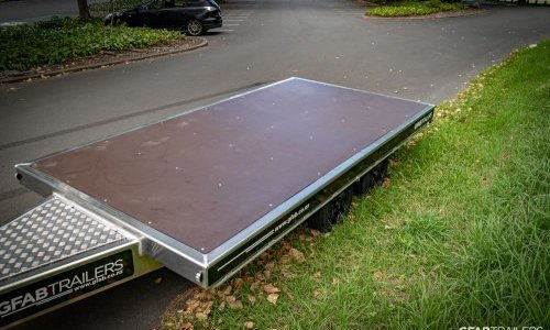 GFAB Triple Axle Alloy Flat Deck Trailer - Above